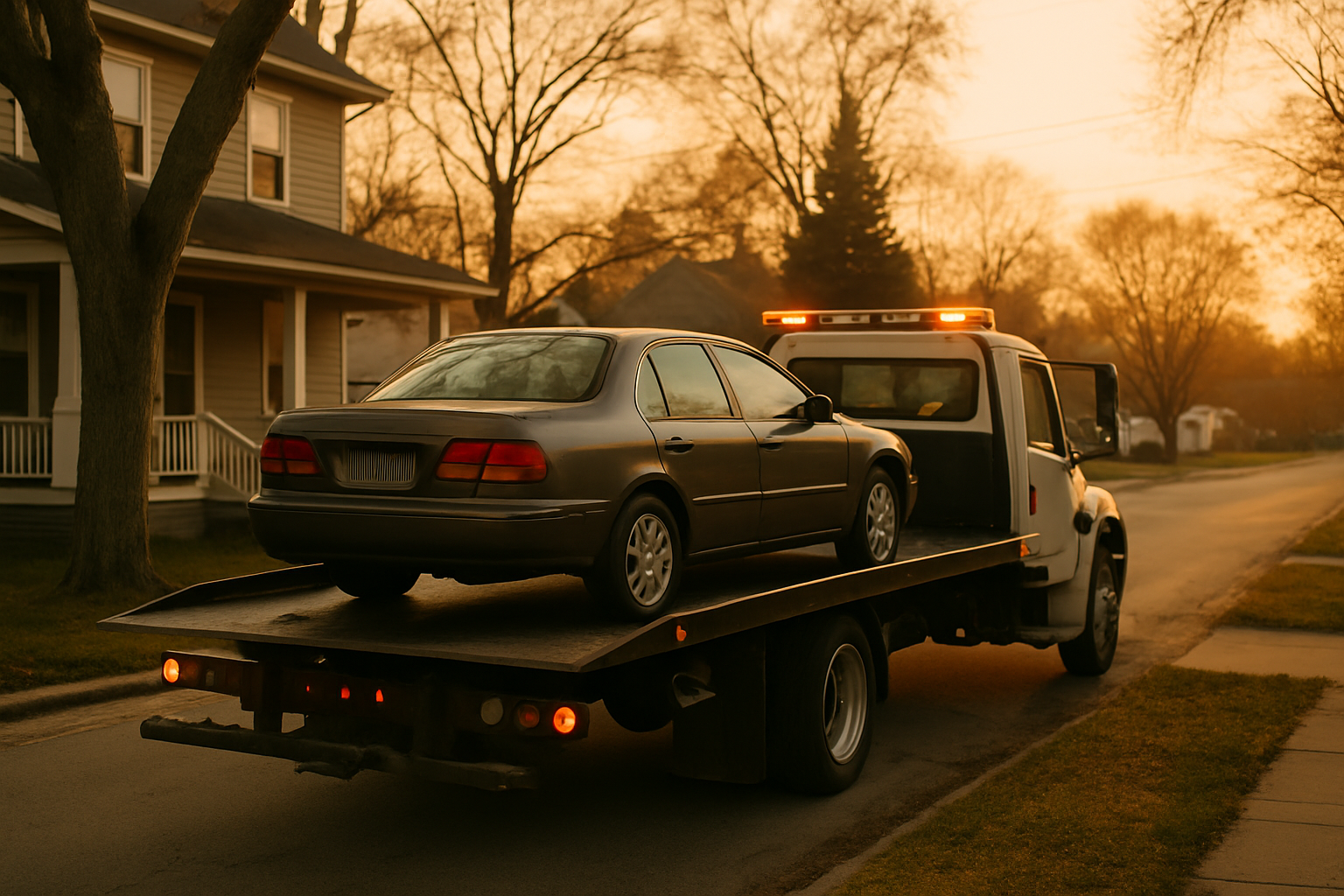 Vehicle donation moment in Lansing